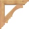 Ekena Millwork Balboa Traditional Smooth Bracket w/ Offset Brace, Western Red Cedar, 5 1/2"W x 22"D x 22"H BKT0604X22X22BOA01SWR - alternate 3